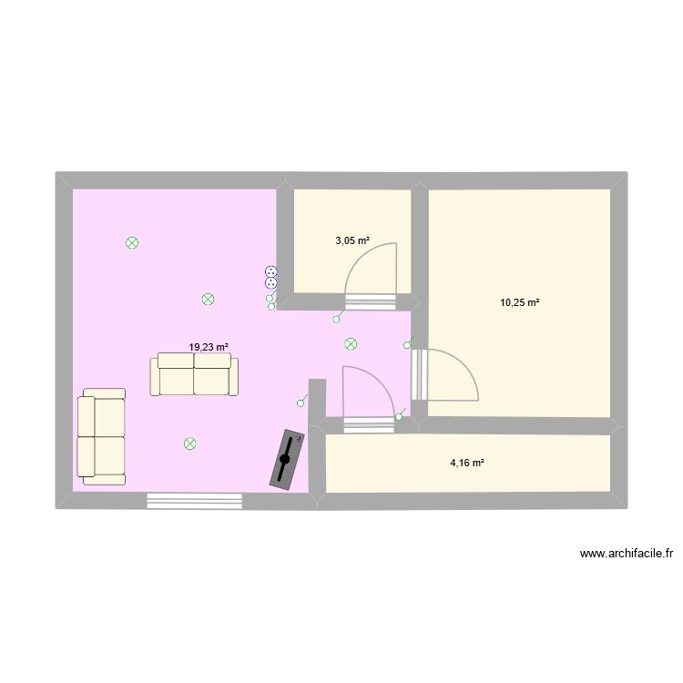 gite 1. Plan de 0 pièce et 0 m2