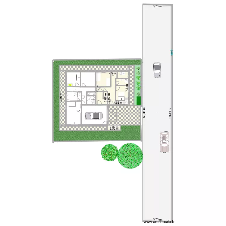 antirion 5 chambres rdc variante 1a. Plan de 