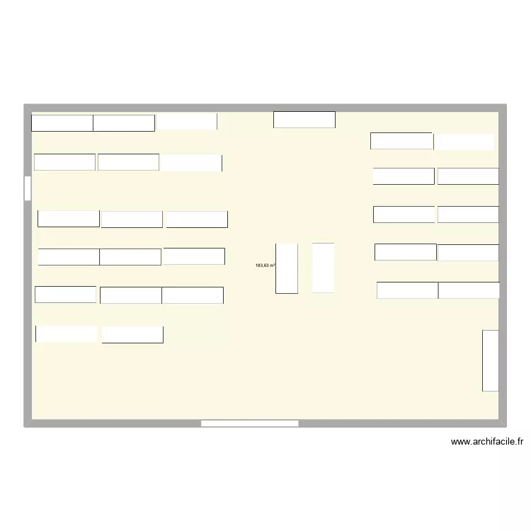 DEPOT. Plan de 1  et 184 m²