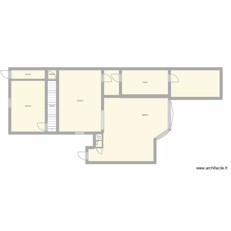 Final plus tard. Plan de 8 et 126 m² Final plus tard. Plan de 8 et 126 m²