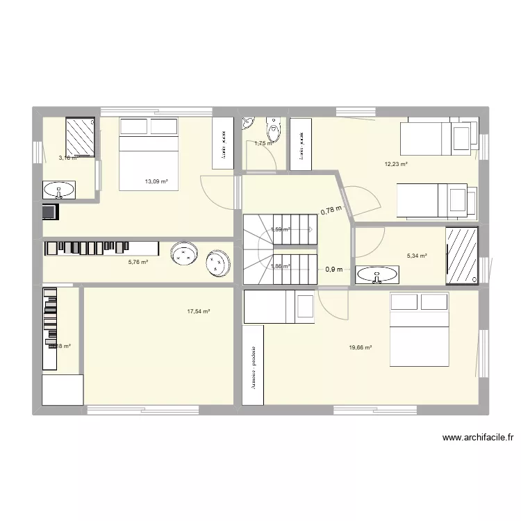 PLAN VRAIE MESURES SANDRINE. Plan de 