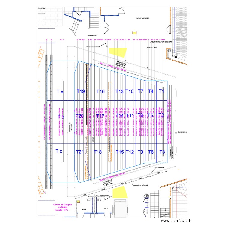 Test Auditorium. Plan de 0 pièce et 0 m2