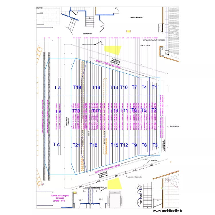 Test Auditorium. Plan de 