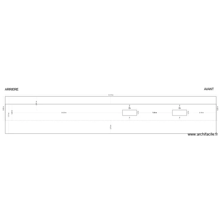 EVA MTP FACADE OUEST. Plan de 