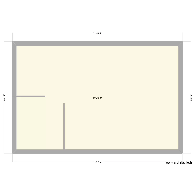 CAMELIA 1. Plan de 1  et 80 m²