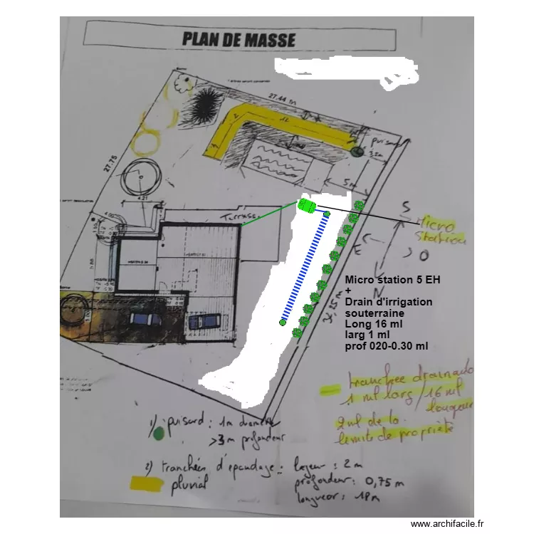 Thibault note compl. Plan de 