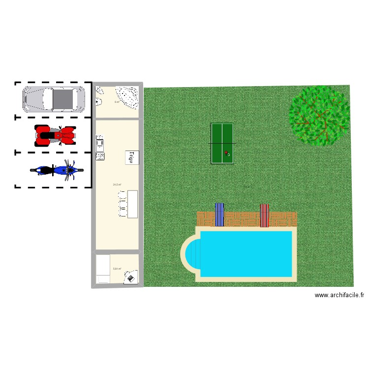 maison. Plan de 0 pièce et 0 m2
