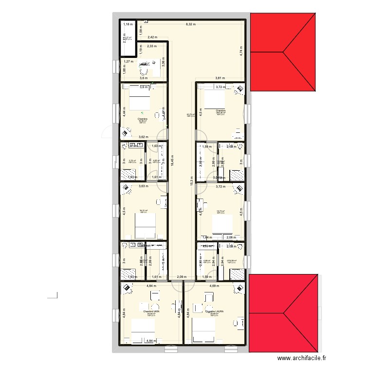 youx 2.2. Plan de 29 pièces et 508 m2