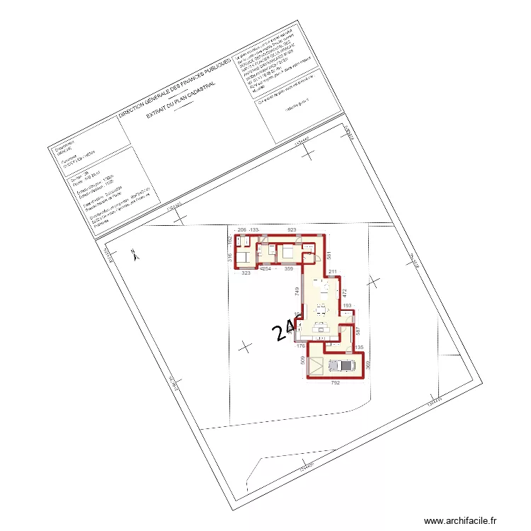 maison plein pied L 4 version ducey. Plan de 