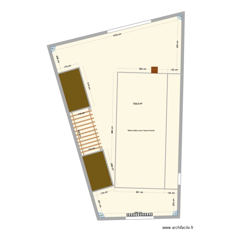 Gontard - Extérieur. Plan de 5 pièces et 114 m2