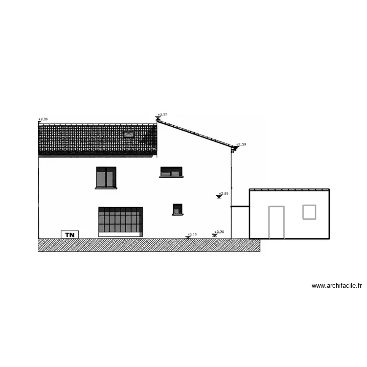 Nord. Plan de 3 pièces et 3 m² Nord. Plan de 3 pièces et 3 m²