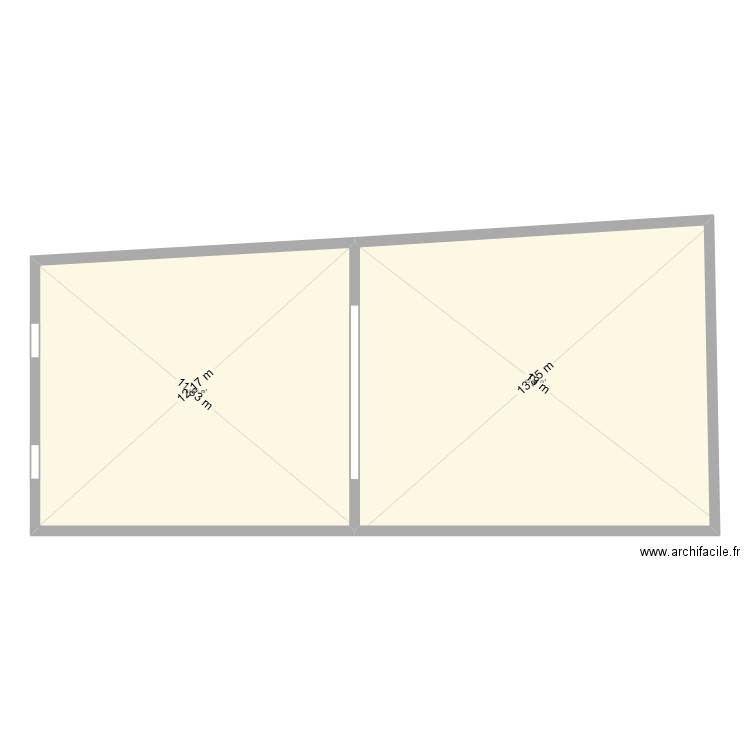 abattoir etage 1 appartement. Plan de 4 pièces et 295 m2