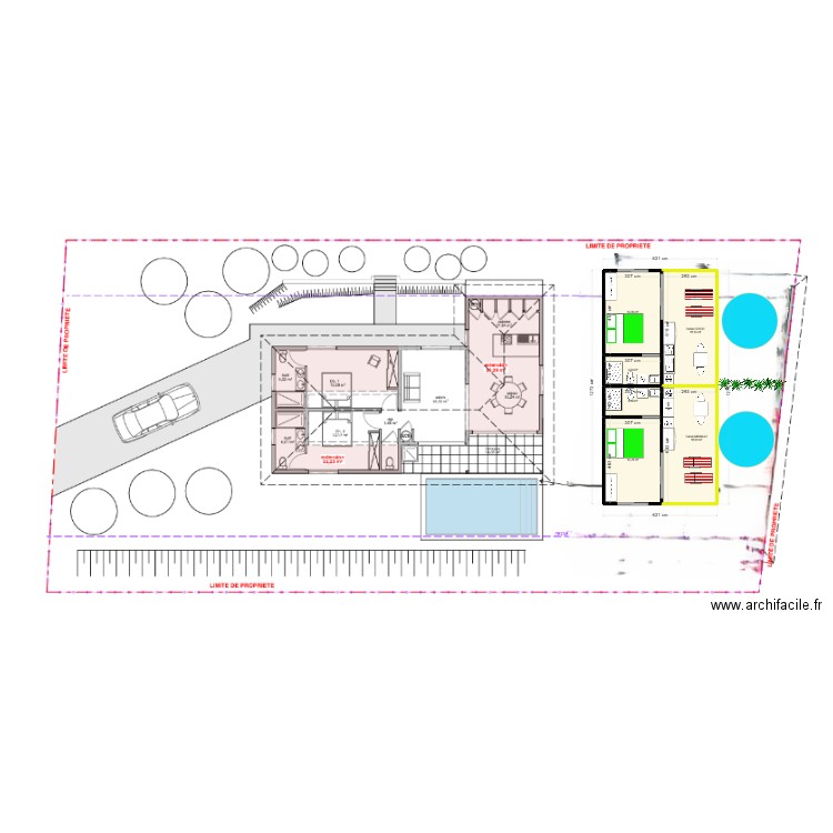 Modulaire Domini 2. Plan de 6 pièces et 75 m2