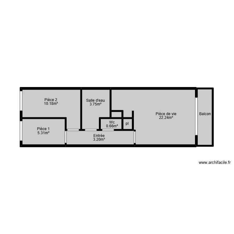 Lefeuvre Mesurage. Plan de 8  et 22 m²