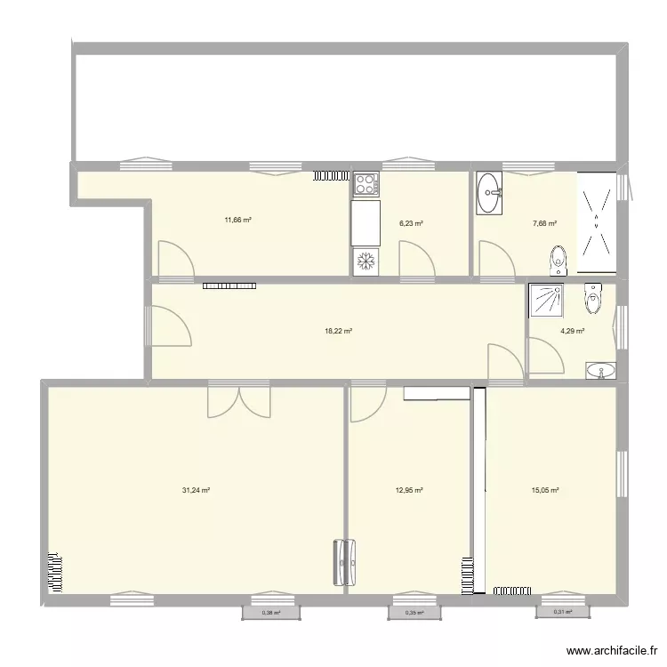 la residence 2. Plan de 8 Pièces et 107 m² la residence 2. Plan de 8 Pièces et 107 m²