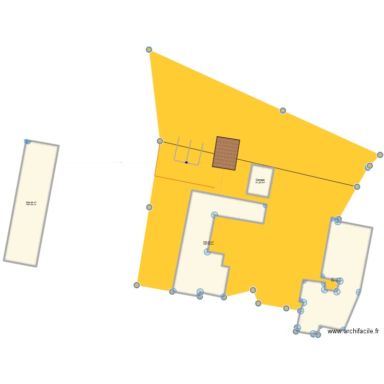 Projet #3. Plan de 4 pièces et 944 m2