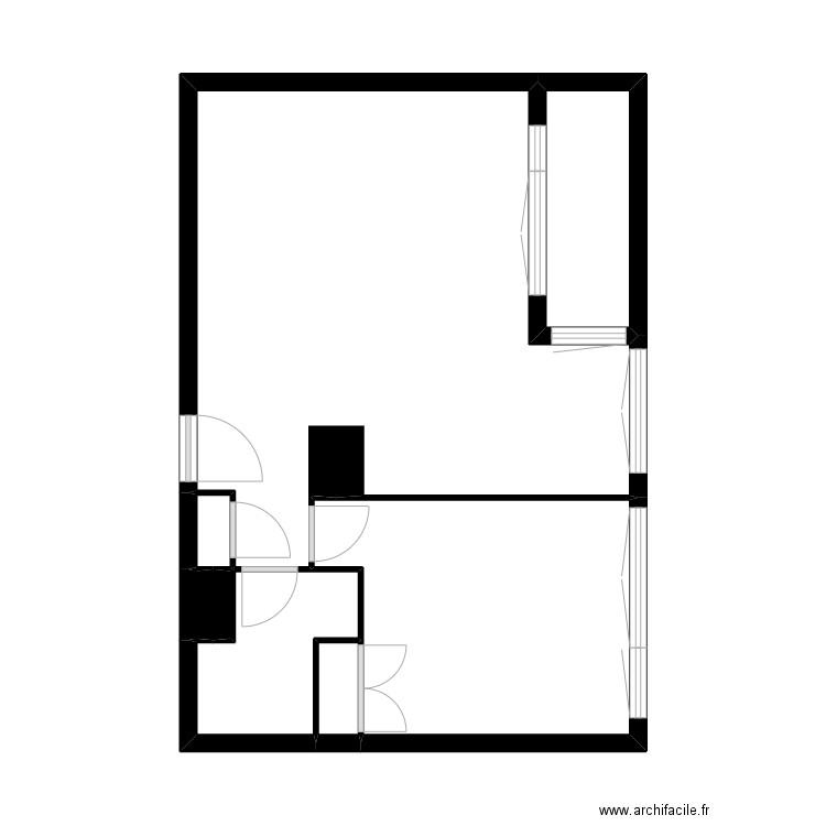juan. Plan de 8 pièces et 39 m2