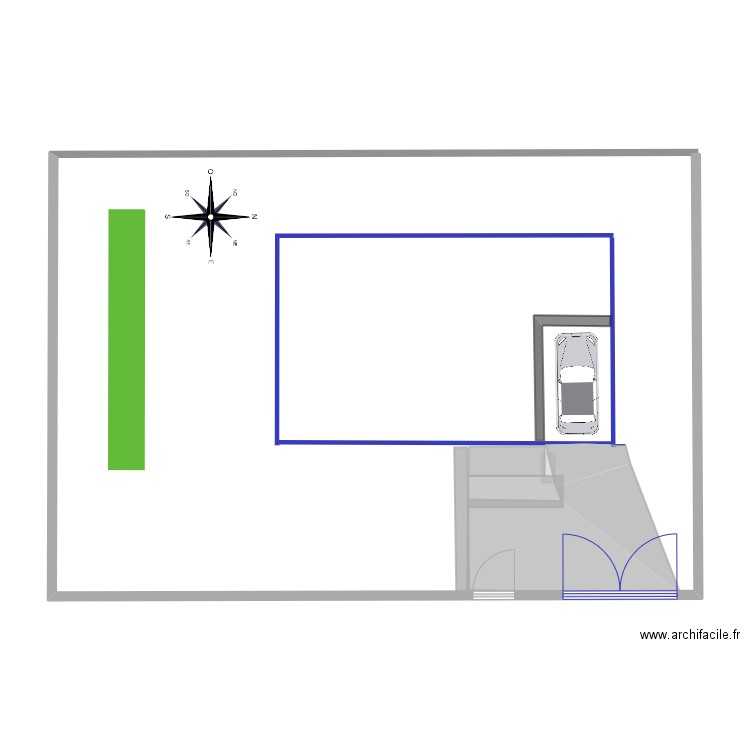position terrain. Plan de 0 pièce et 0 m2
