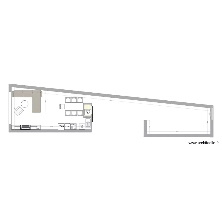 ORCIERESV2. Plan de 1 Pièce et 1 m²