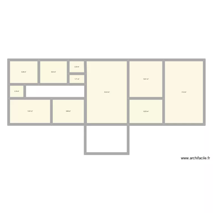 maison. Plan de 11  et 137 m²