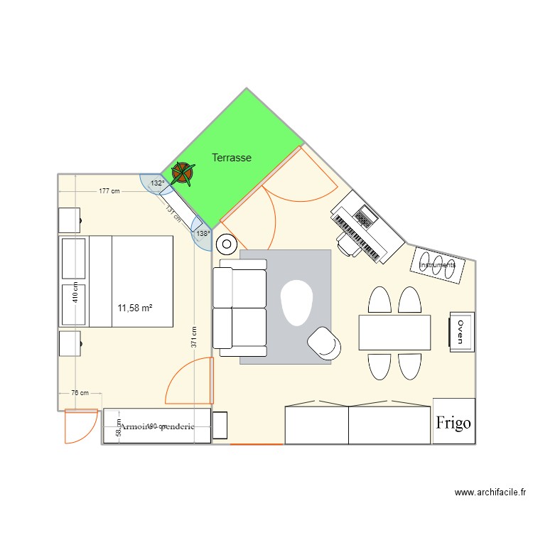 Appart Villeurbanne_v2. Plan de 0 pièce et 0 m2