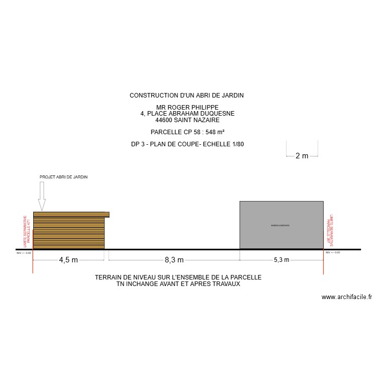 DP 3 ROGER. Plan de 0 pièce et 0 m2