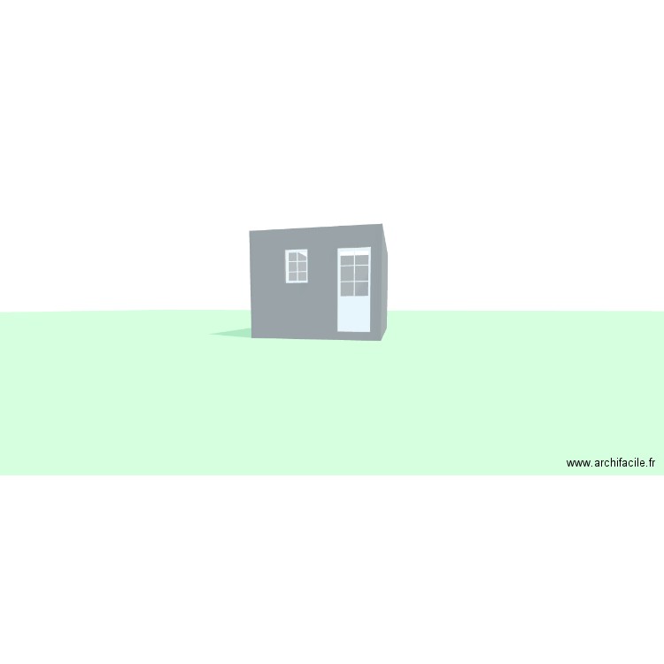 Atelier. Plan de 1 pièce et 11 m2