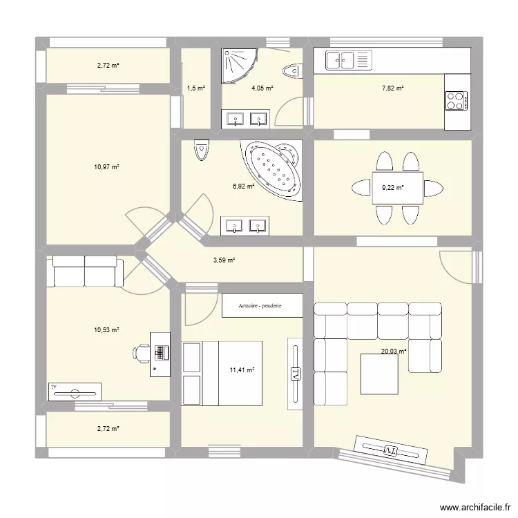 AU HASARD. Plan de 0 pièce et 0 m2