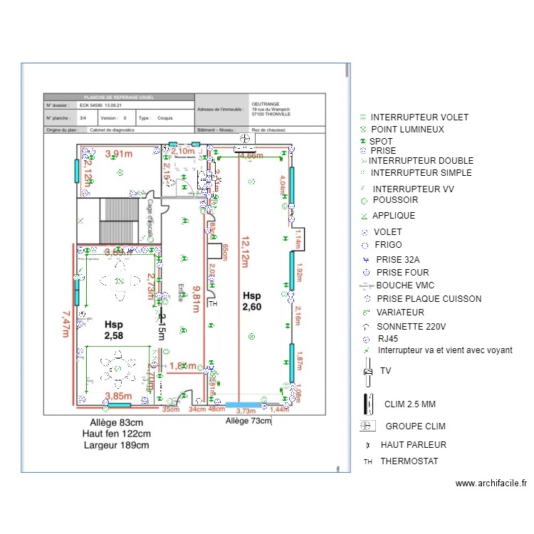 OETRANGE RDC. Plan de 0 pièce et 0 m2
