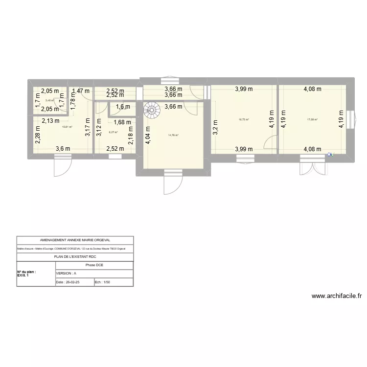Mairie Existant. Plan de 