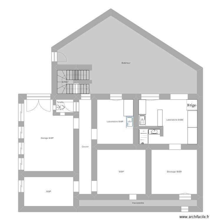 Rez-de-chaussée DRS(MDA). Plan de 0 pièce et 0 m2