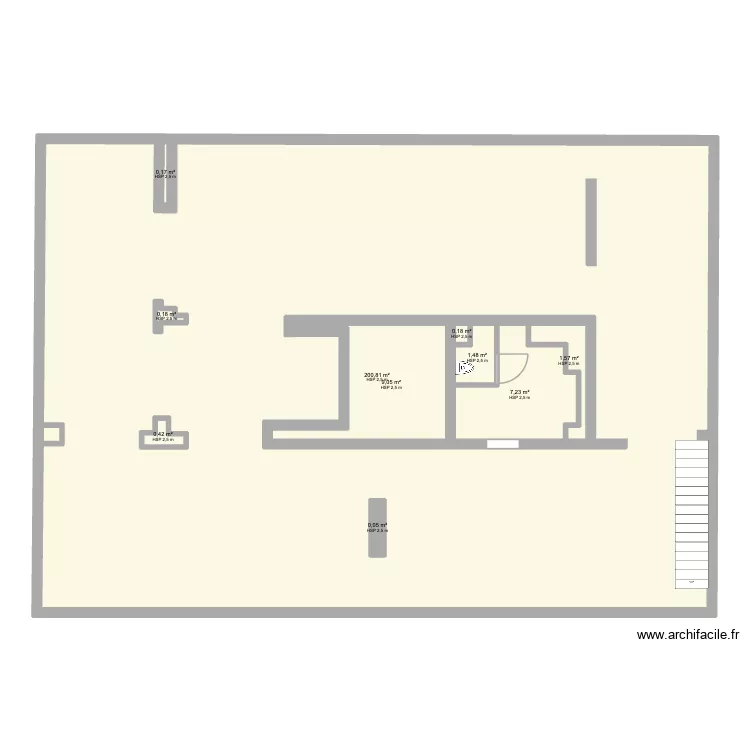 BASE SOUS SOL BASTILLE. Plan de 