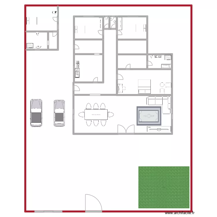 PLAN MAISON DE TIASSALLE. Plan de 12 pièces et 1207 m²