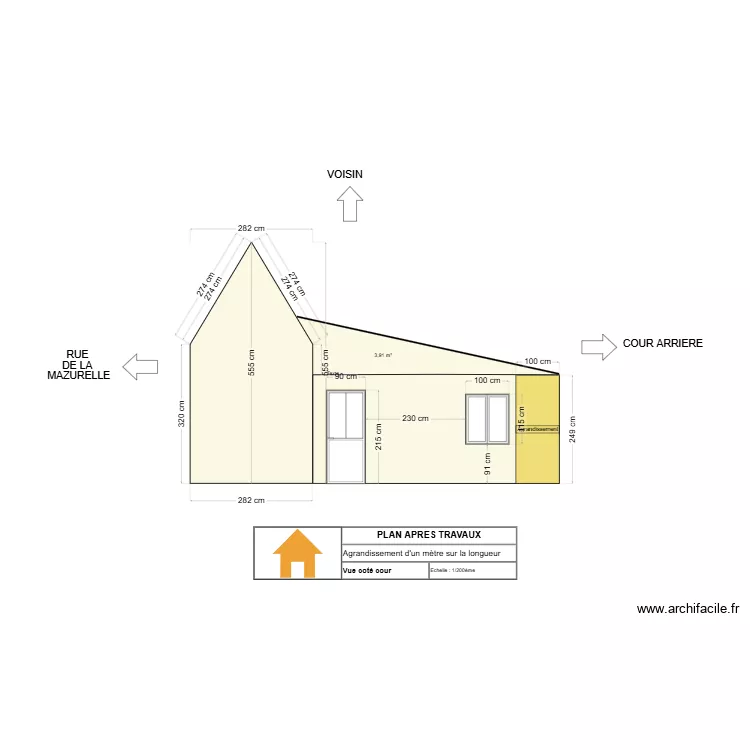 PLAN DE COUPE. Plan de 