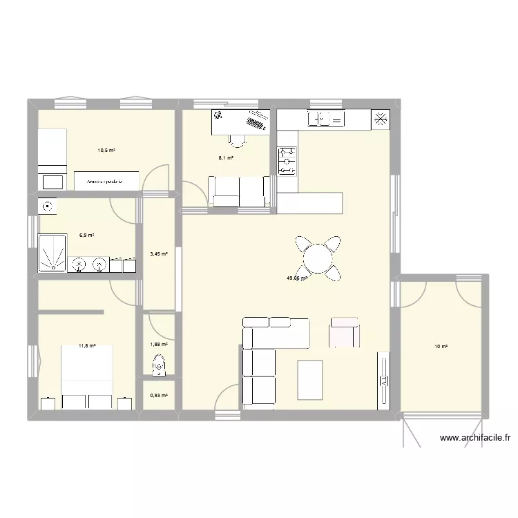 Plan maison. Plan de 9 et 103 m² Plan maison. Plan de 9 et 103 m²