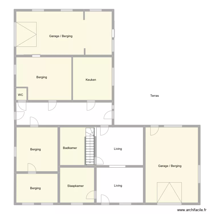Kemmel R64 benedenverdieping. Plan de Kemmel R64 benedenverdieping. Plan de