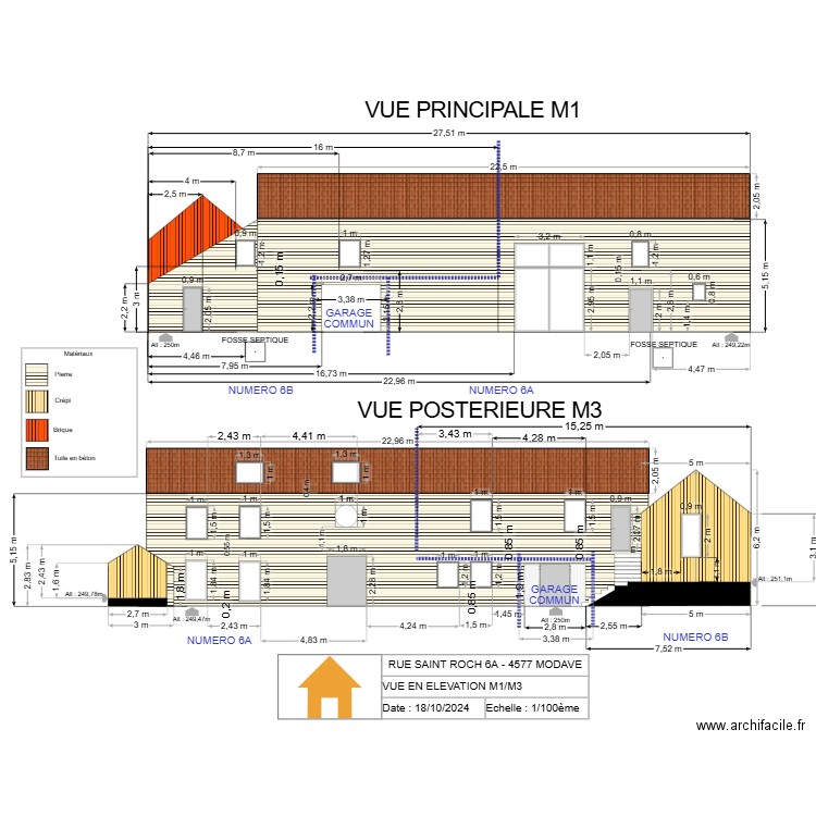 V.RADOUX - VUE EN ELEVATION M1/M3 - V2.24 - Manu. Plan de 0 pièce et 0 m2