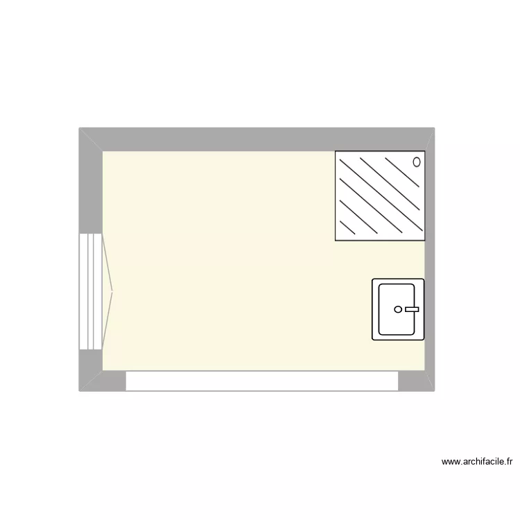 Séjour SJ aménagé. Plan de 1 et 9 m² Séjour SJ aménagé. Plan de 1 et 9 m²