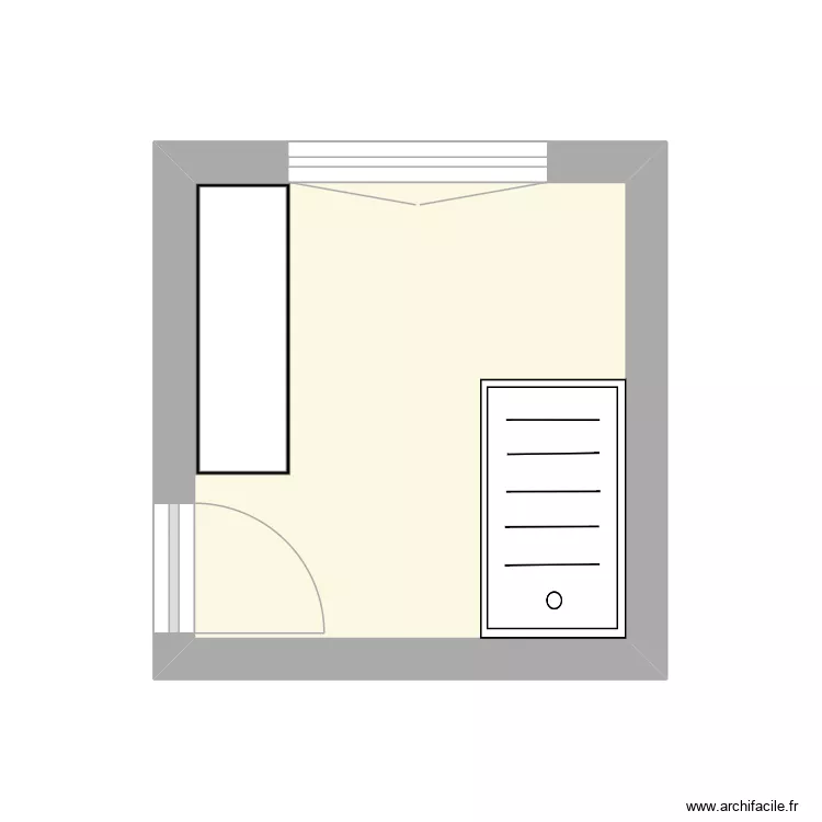 SdD LBC. Plan de 1  et 7 m²