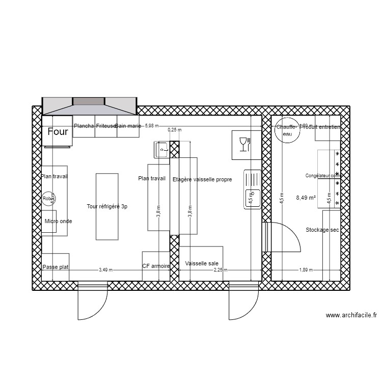 La Maison l'isle Jourdain. Plan de 0 pièce et 0 m2