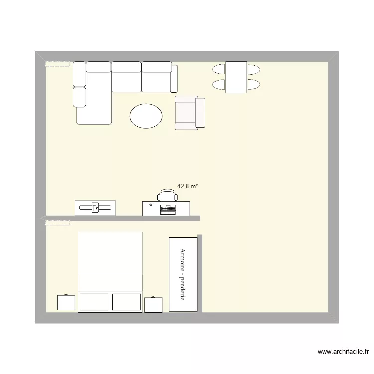 Appart. Plan de 1 et 43 m² Appart. Plan de 1 et 43 m²