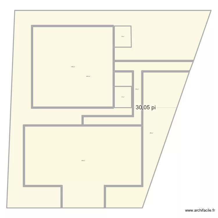 6 plex. Plan de 
