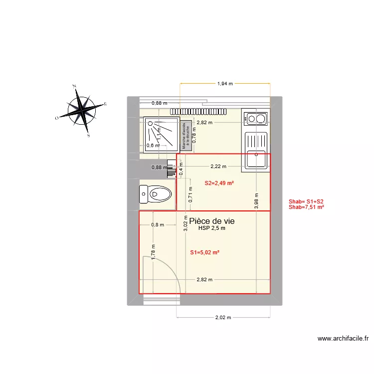 216_Lib_2. Plan de 4  et 11 m²
