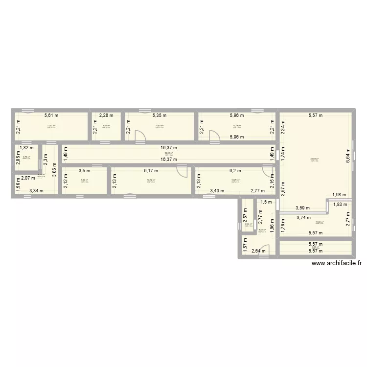 maison test 2. Plan de 15  et 182 m²