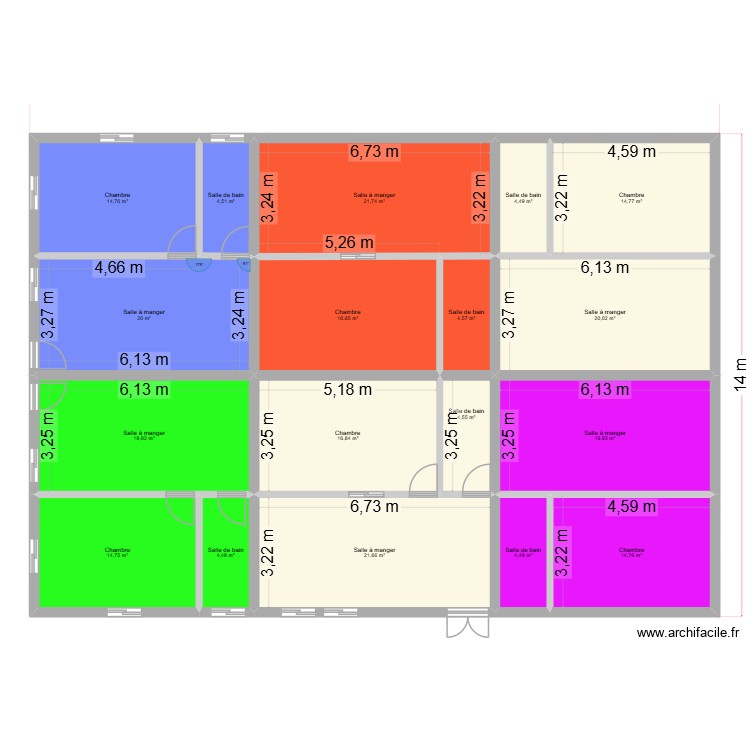Dominique bis. Plan de 0 pièce et 0 m2