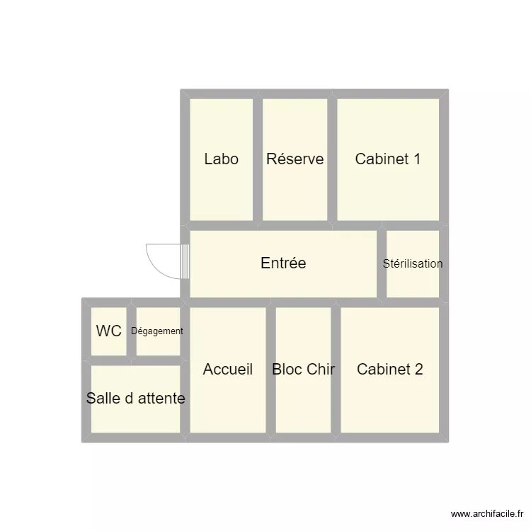 2410 SCI VOLTAIRE. Plan de 