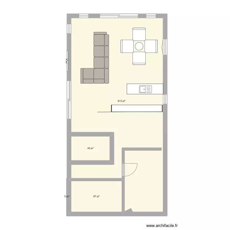 seo. Plan de 4  et 67 m²