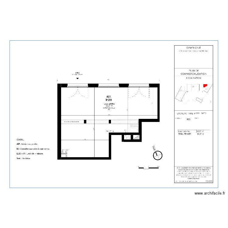 LOCAL SAIDI ST HERBLAIN. Plan de 0 pièce et 0 m2