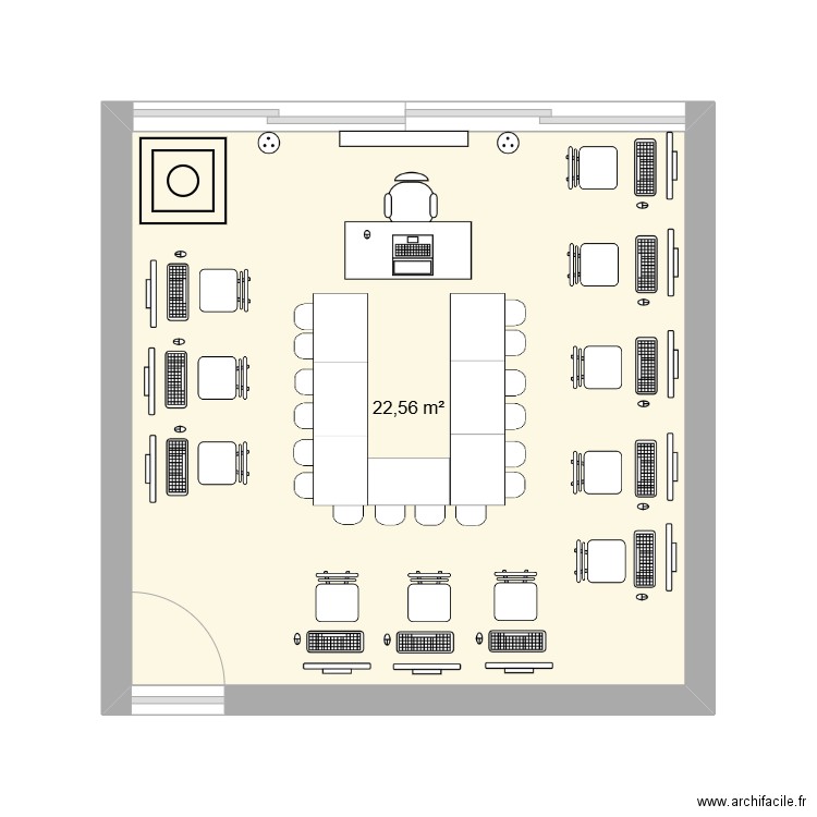 CARTOGRAPHIE. Plan de 1 pièce et 23 m2
