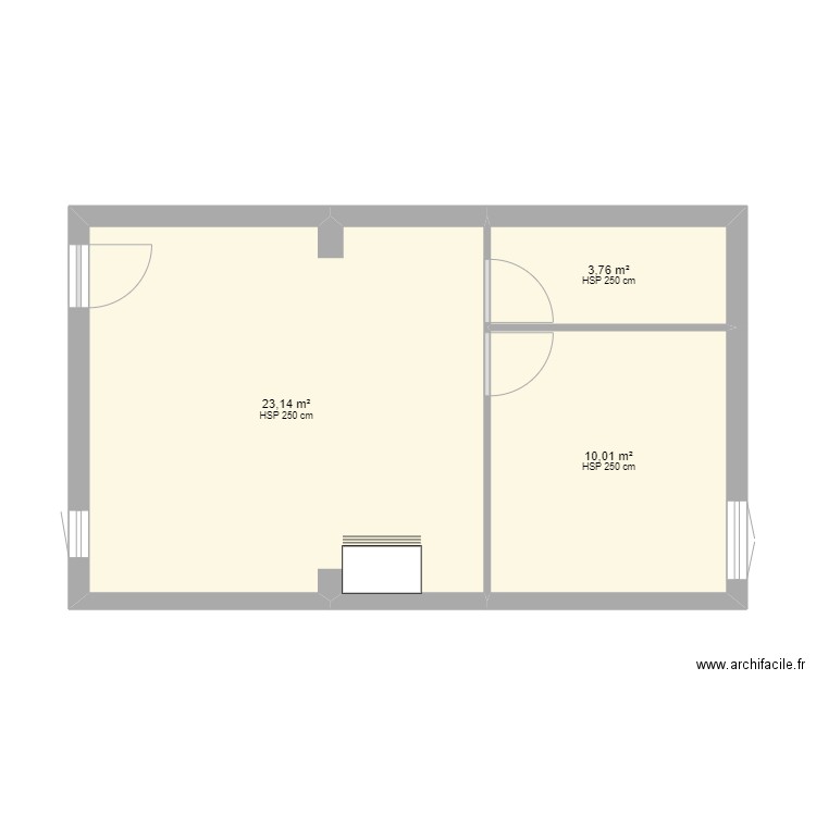 appartement T2. Plan de 0 pièce et 0 m2